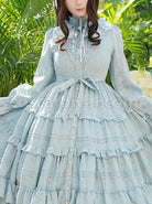 Elegant-Little-High-Collar-Jacquard-Ruffle-Long-Sleeve-Classic-Lolita-Long-Style-Dress-coscarnival-3994