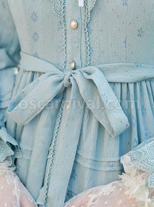 Elegant-Little-High-Collar-Jacquard-Ruffle-Long-Sleeve-Classic-Lolita-Long-Style-Dress-coscarnival-3999