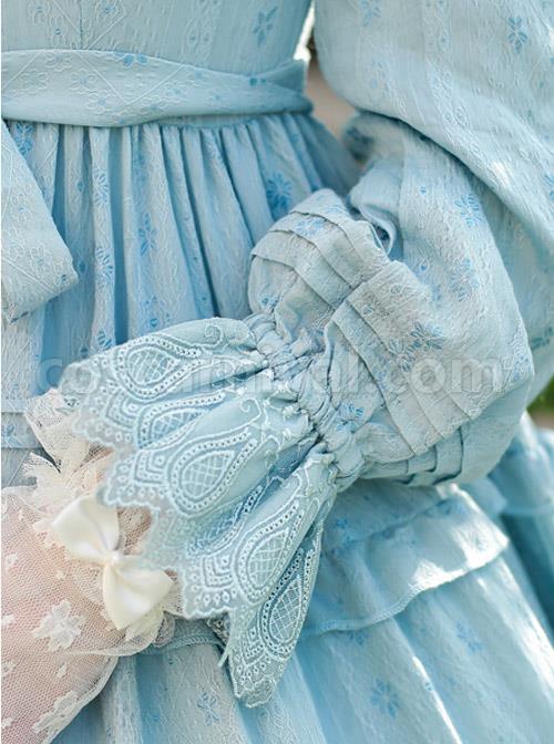 Elegant-Little-High-Collar-Jacquard-Ruffle-Long-Sleeve-Classic-Lolita-Long-Style-Dress-coscarnival-4002