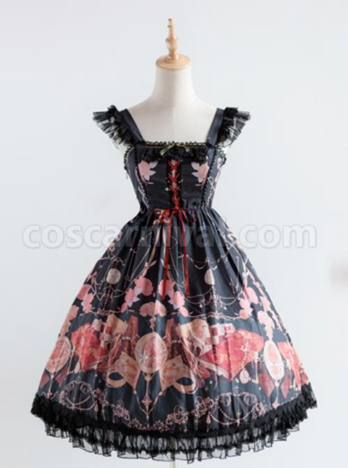 Elegant-Printing-Classic-Lolita-Fly-Sleeve-Dress-coscarnival-1703