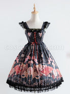 Elegant-Printing-Classic-Lolita-Fly-Sleeve-Dress-coscarnival-1703