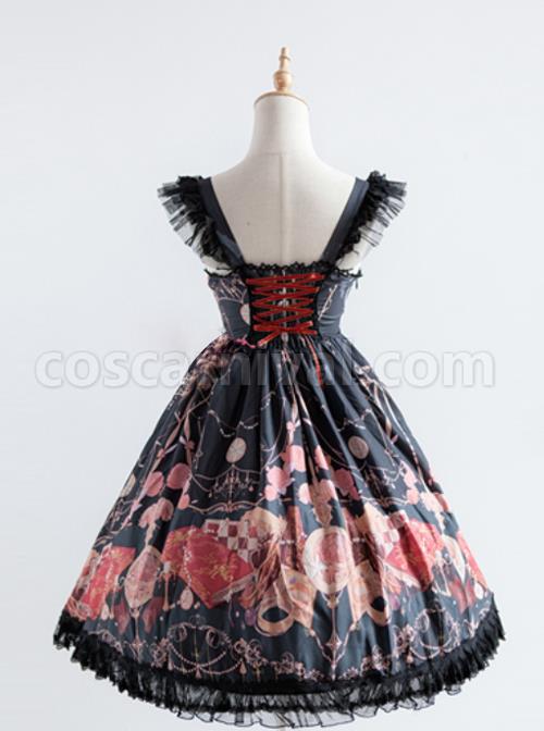 Elegant-Printing-Classic-Lolita-Fly-Sleeve-Dress-coscarnival-1709