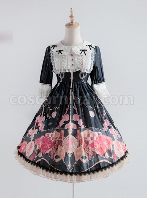 Elegant-Printing-Doll-Collar-Classic-Lolita-Short-Sleeve-Dress-coscarnival-37