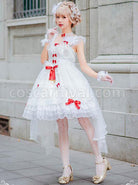 Elegant-Pure-White-Lace-Short-Style-Classic-Lolita-Sling-Wedding-Dress-coscarnival-2891