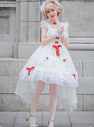 Elegant-Pure-White-Lace-Short-Style-Classic-Lolita-Sling-Wedding-Dress-coscarnival-2896