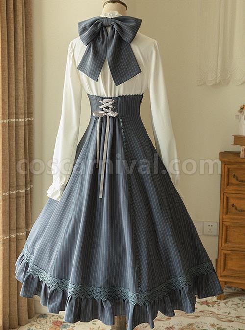 Elegant-Slim-Fit-Detachable-Halter-Large-Bow-Striped-Pocket-Two-Wear-Sling-Long-Sleeves-Classic-Lolita-Dress-coscarnival-977