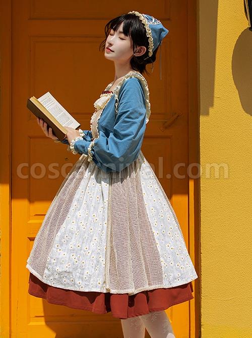 Elegant-Square-Neck-Autumn-Winter-Embroidered-Pocket-Asymmetrical-Hem-Design-Classic-Lolita-Long-Sleeve-Dress-coscarnival-2898