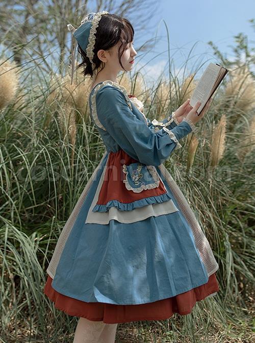 Elegant-Square-Neck-Autumn-Winter-Embroidered-Pocket-Asymmetrical-Hem-Design-Classic-Lolita-Long-Sleeve-Dress-coscarnival-2906