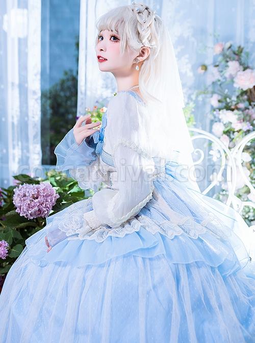 Elegant-Two-Color-Autumn-Flower-Bow-Knot-Decorate-Lace-Lantern-Sleeve-Petal-Hem-Classic-Lolita-Long-Sleeve-Dress-coscarnival-2926