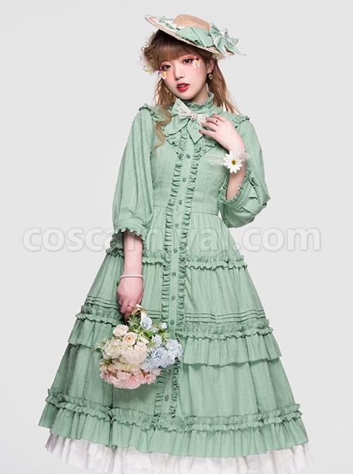 Ellywick-Series-OP-Rural-Solid-Color-Pleated-Design-Protruding-Particles-Embroidery-Flower-Buttons-Classic-Lolita-Dress-Set-coscarnival-1290