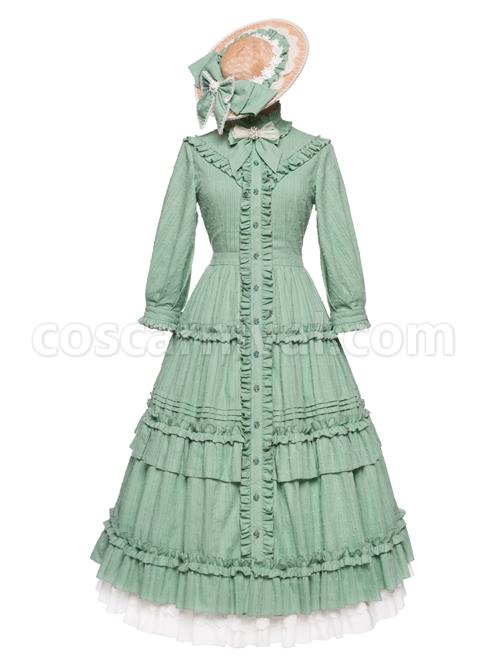 Ellywick-Series-OP-Rural-Solid-Color-Pleated-Design-Protruding-Particles-Embroidery-Flower-Buttons-Classic-Lolita-Dress-Set-coscarnival-1311
