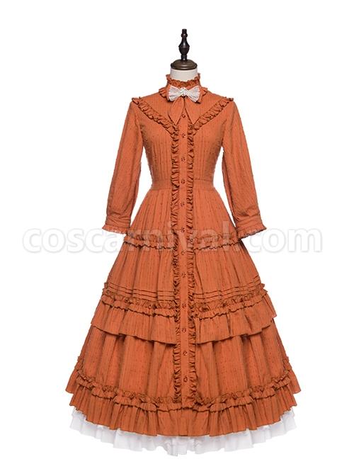 Ellywick-Series-OP-Rural-Solid-Color-Pleated-Design-Protruding-Particles-Embroidery-Flower-Buttons-Classic-Lolita-Dress-Set-coscarnival-1318