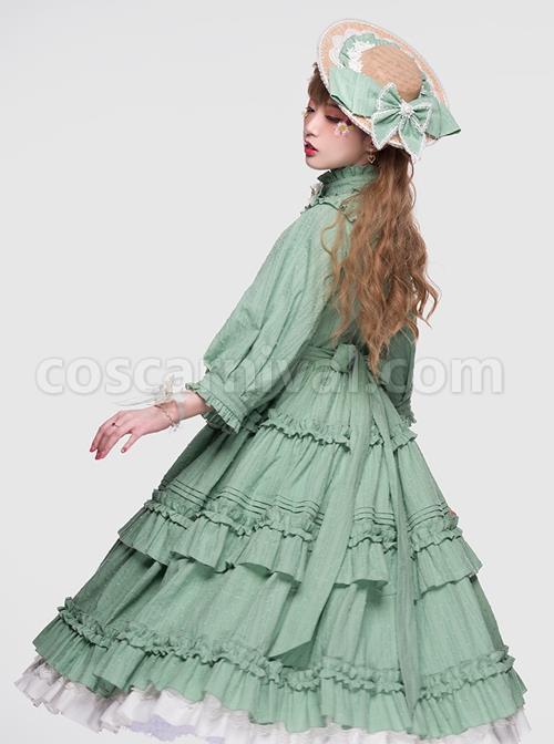 Ellywick-Series-OP-Rural-Solid-Color-Pleated-Design-Protruding-Particles-Embroidery-Flower-Buttons-Classic-Lolita-Dress-Set-coscarnival-1344