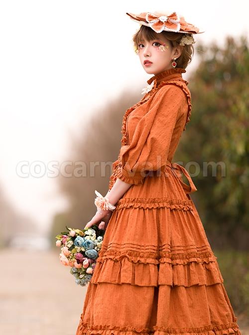 Ellywick-Series-OP-Rural-Solid-Color-Pleated-Design-Protruding-Particles-Embroidery-Flower-Buttons-Classic-Lolita-Dress-Set-coscarnival-1359