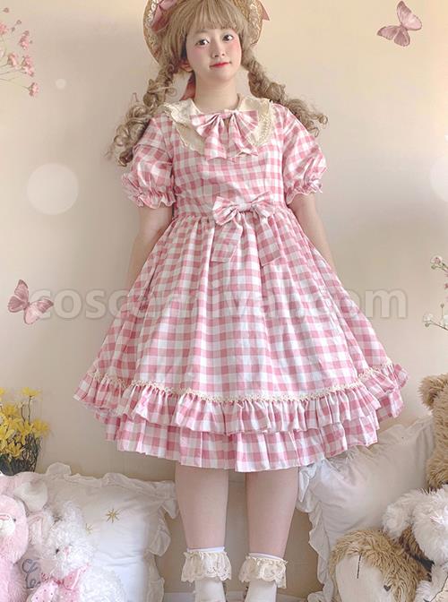 Embroidery-Doll-Collar-Plaid-Pattern-Ruffle-Hem-Sweet-Lolita-Short-Sleeve-Dress-coscarnival-1459.jpg