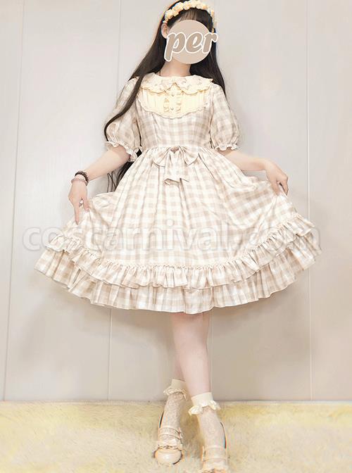Embroidery-Doll-Collar-Plaid-Pattern-Ruffle-Hem-Sweet-Lolita-Short-Sleeve-Dress-coscarnival-1469.jpg