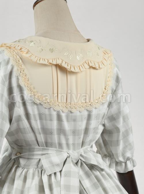 Embroidery-Doll-Collar-Plaid-Pattern-Ruffle-Hem-Sweet-Lolita-Short-Sleeve-Dress-coscarnival-1477.jpg