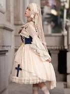Eternal-Life-Song-Series-Spring-Chiffon-Lace-Stitching-Cross-Halloween-Classic-Lolita-Sleeveless-Dress-coscarnival-2868