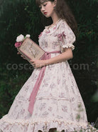 Everlasting-Love-Series-OP-Daily-Elegant-Flowers-Printing-Classic-Lolita-Short-Sleeve-Dress-coscarnival-1307