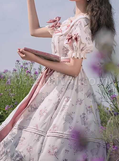 Everlasting-Love-Series-OP-Daily-Elegant-Flowers-Printing-Classic-Lolita-Short-Sleeve-Dress-coscarnival-1317