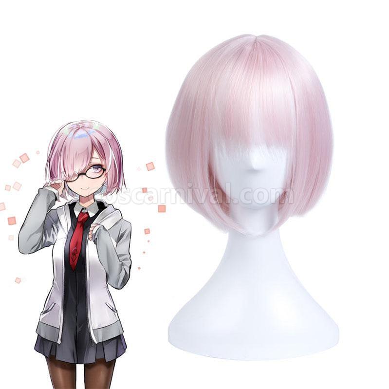FGO  Fate Grand Order Mash Kyrielight Shielder Pink Short Cosplay Wigs coscarnival011117811