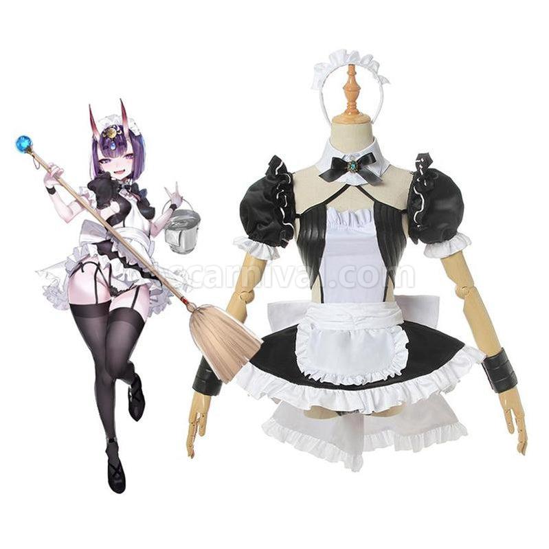 FGO Fate Grand Order Shuten douji Sexy Maid Dress Uniform Cosplay Costumes coscarnival011118190