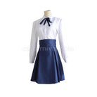 FGO Fate Stay Night Saber Sailor Uniforms Dress Halloween Cosplay Costume, back view