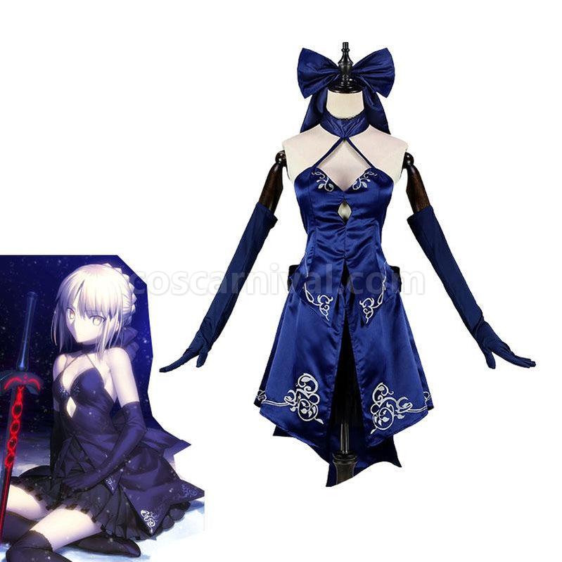 FGO Fate Zero Stay Night Saber Alter 2nd Ver Black Saber Cosplay Costumes coscarnival011118750