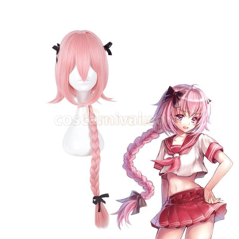 FGO FateGrand Order Astolfo Sailor Pink Long braid Cosplay Wigs coscarnival011118886