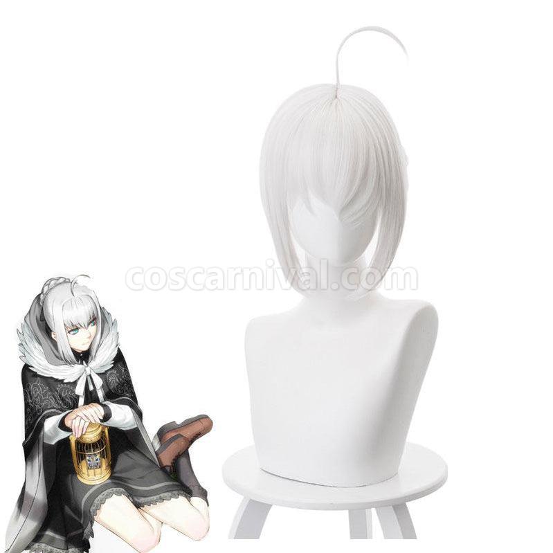 FGO FateGrand Order Gray Archisorte Silver Grey Braided Bun Cosplay Wigs coscarnival011117570