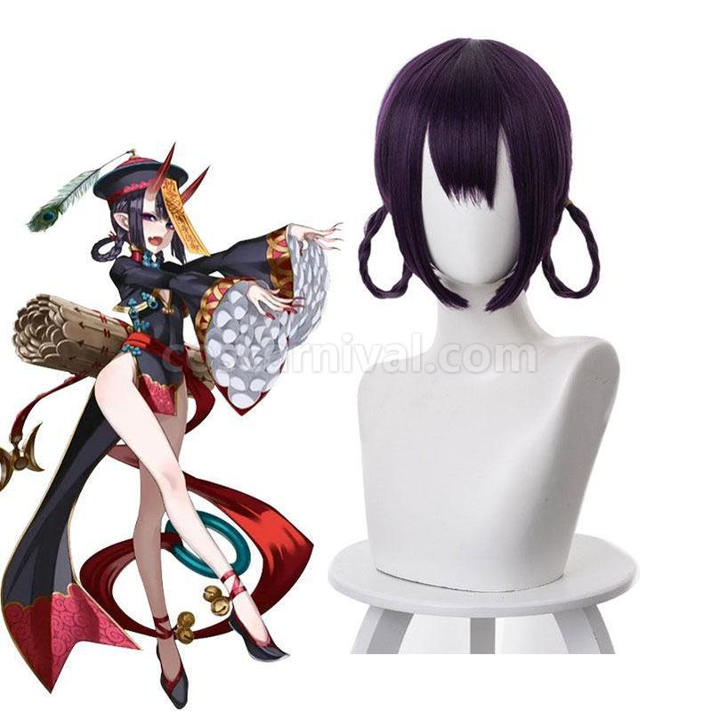 FGO FateGrand Order Shuten Douji Zombie Purple Bangs Cosplay Wigs coscarnival011117513