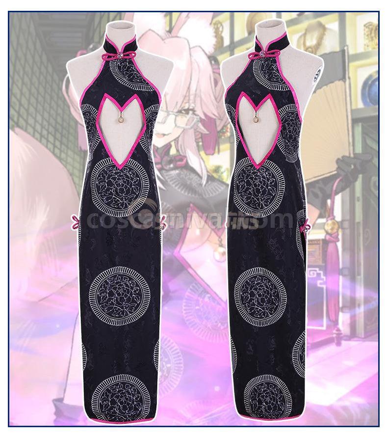 FGO FateGrand Order Tamamo no Mae Fox Secretary Cheongsam Full Sets Cosplay Costumes coscarnival011118932
