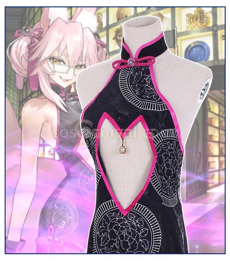 FGO FateGrand Order Tamamo no Mae Fox Secretary Cheongsam Full Sets Cosplay Costumes coscarnival011118938