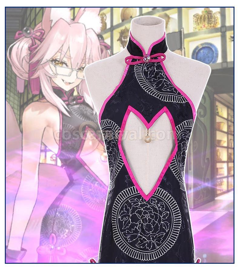 FGO FateGrand Order Tamamo no Mae Fox Secretary Cheongsam Full Sets Cosplay Costumes coscarnival011118942