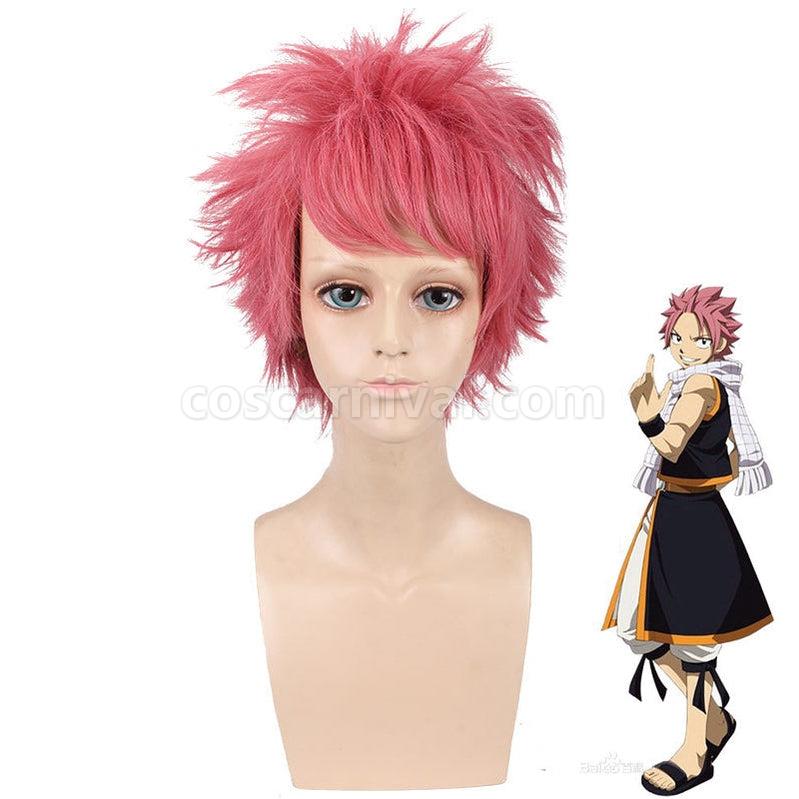 Fairy Tail Etherious Natsu Dragneel Pink Short Cosplay Wigs coscarnival011115608