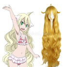 Fairy Tail Mavis Vermilion Long Golden Cosplay Wigs coscarnival011115660