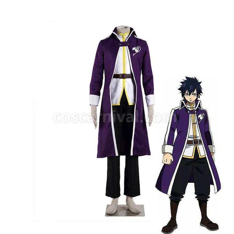 Fairy Tail Natsu Team Gray Fullbuster Purple Cosplay Costume coscarnival011115533