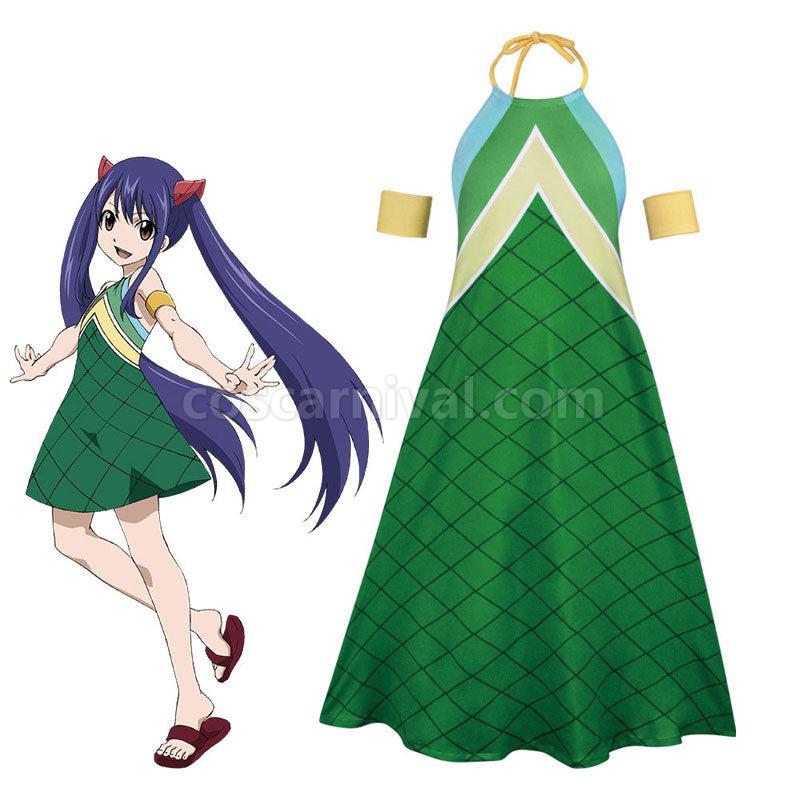 Fairy Tail Wendy Marvell Cosplay Costumes coscarnival01114954