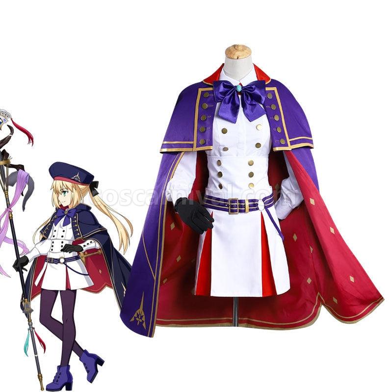 Fate Grand Order FGO Caster Artoria Pendragon Stage 2 Cosplay Costumes coscarnival011112345