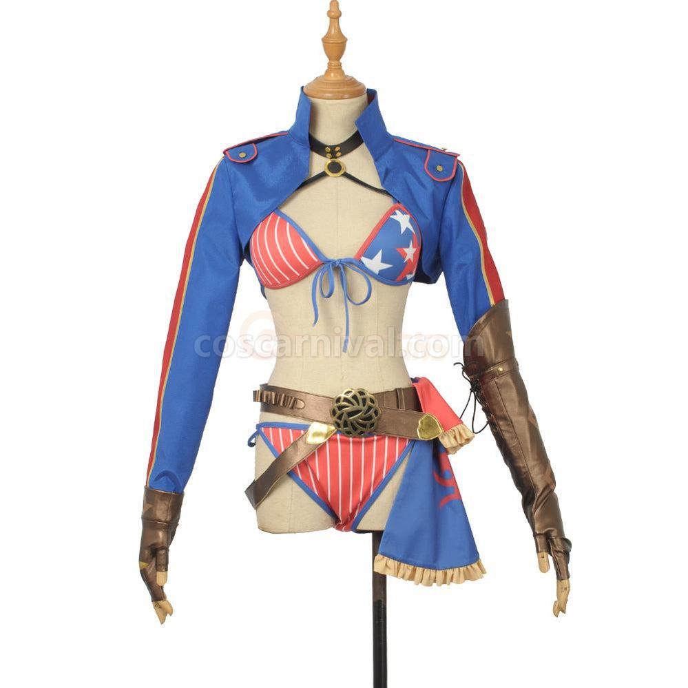 Fate Grand Order FGO Miyamoto Musashi Sexy Swimsuit Cosplay Costumes coscarnival011118884