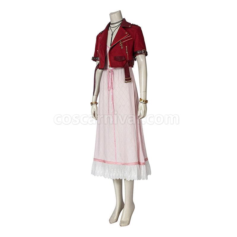 Final Fantasy VII Remake FF7 Aerith Gainsborough Outfits Cosplay Costume coscarnival011113602