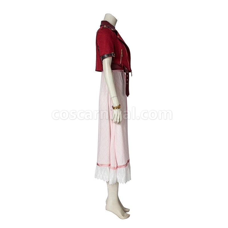 Final Fantasy VII Remake FF7 Aerith Gainsborough Outfits Cosplay Costume coscarnival011113608