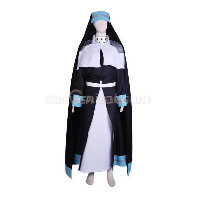 Iris cosplay costume from Fire Force, side view