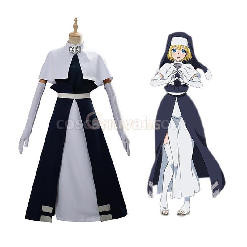 Iris cosplay costume from Fire Force, front view