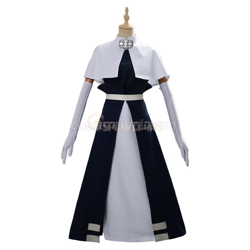 Iris cosplay costume from Fire Force, back view