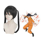 Fire Force Kotatsu Tamaki Long Black Cosplay wig, front view