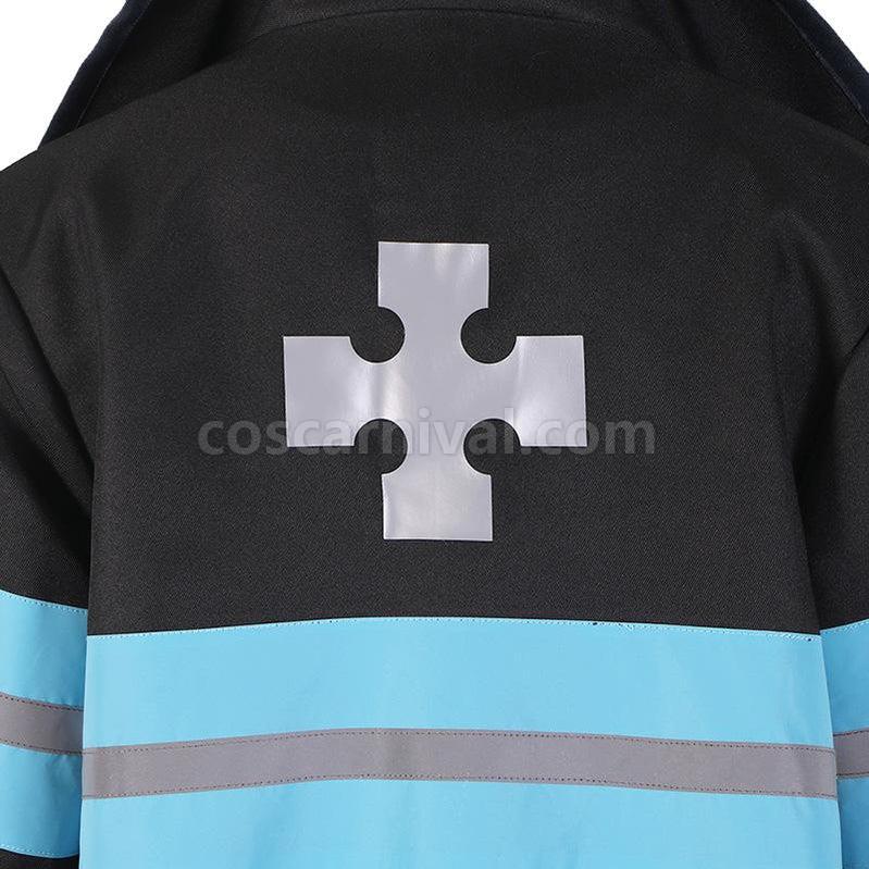 Maki Oze cosplay costume from Fire Force, detail 3