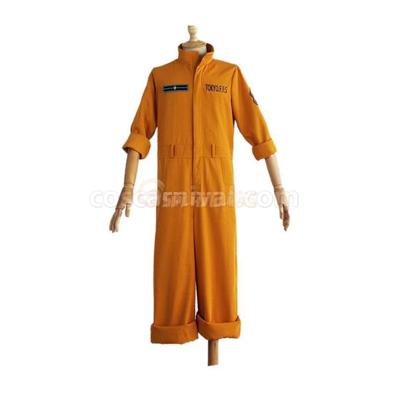 Fire Force Shinra Kusakabe &amp; Maki Oze Fire Suit Cosplay Costume coscarnival011118833