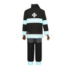 Shinra Kusakabe cosplay costume from Fire Force, back view