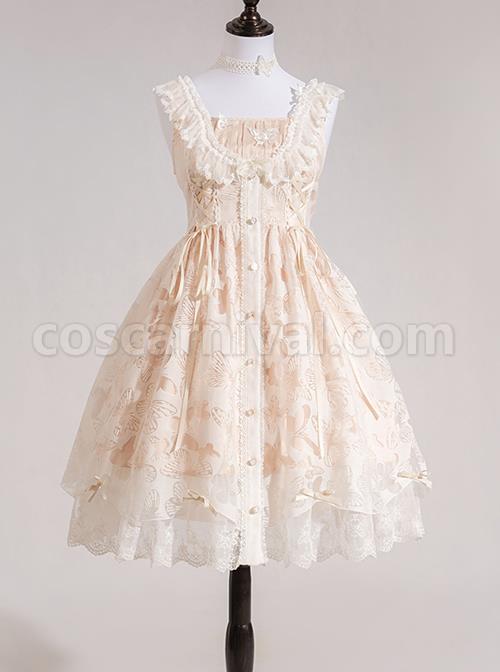 Floating-Moon-Dark-Night-Series-JSK-Floating-Moon-Apricot-Organza-Classic-Lolita-Sling-Dress-coscarnival-1270